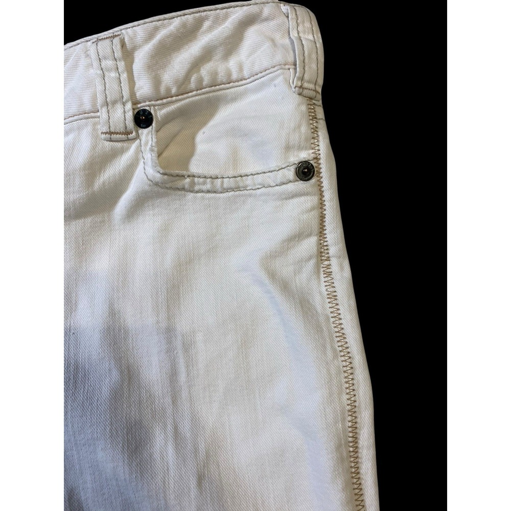 1921 Handcrafted Denim White Flare Jeans Western Glove Works Heavy Stitch 31x28 - Picture 10 of 12